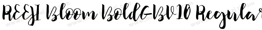 REEJI Bloom BoldGBV10 Regular字体转换